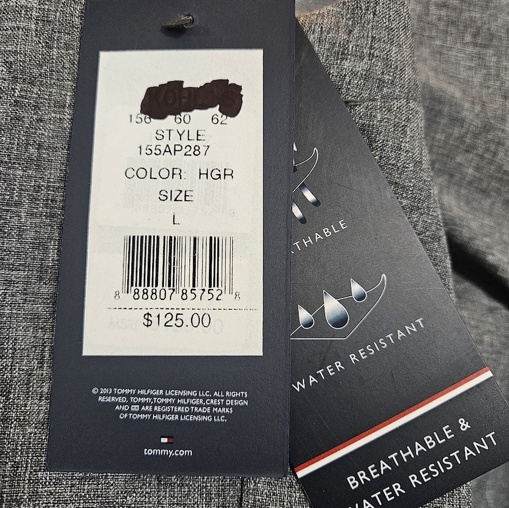 NWT Tommy Hilfiger Men's Softshell Stand Collar Jacket Size L - Picture 5 of 6